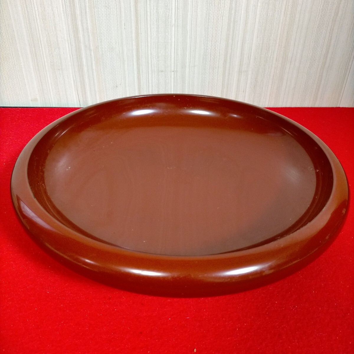 ● 茶道具　 漆器　 丸盆　 菓子鉢●Ｃ−8　