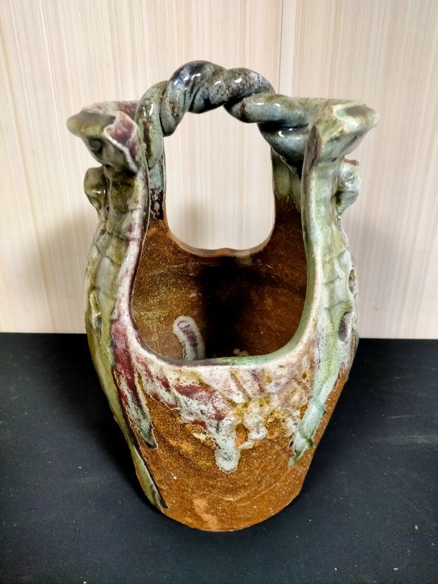● 信楽焼 花瓶 花器 陶器 花入 和風 インテリア●