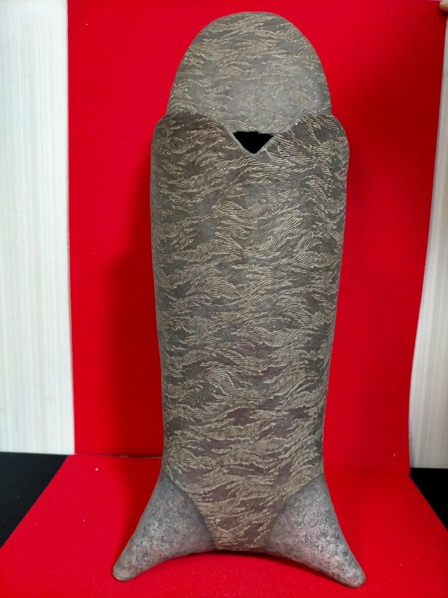 ●象嵌壺　博美作 陶器製 花瓶 花器 共箱付き 壺 華道 茶道●