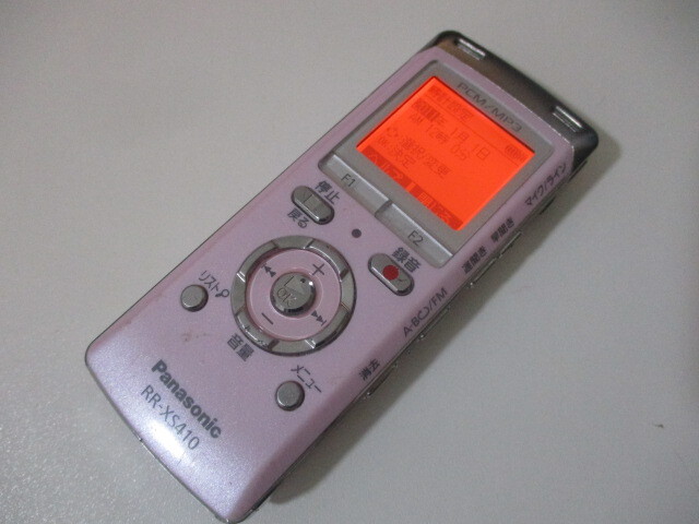 動作確認済 Panasonic RR-XS410 パナソニック ICレコーダー ボイスレコーダー g2