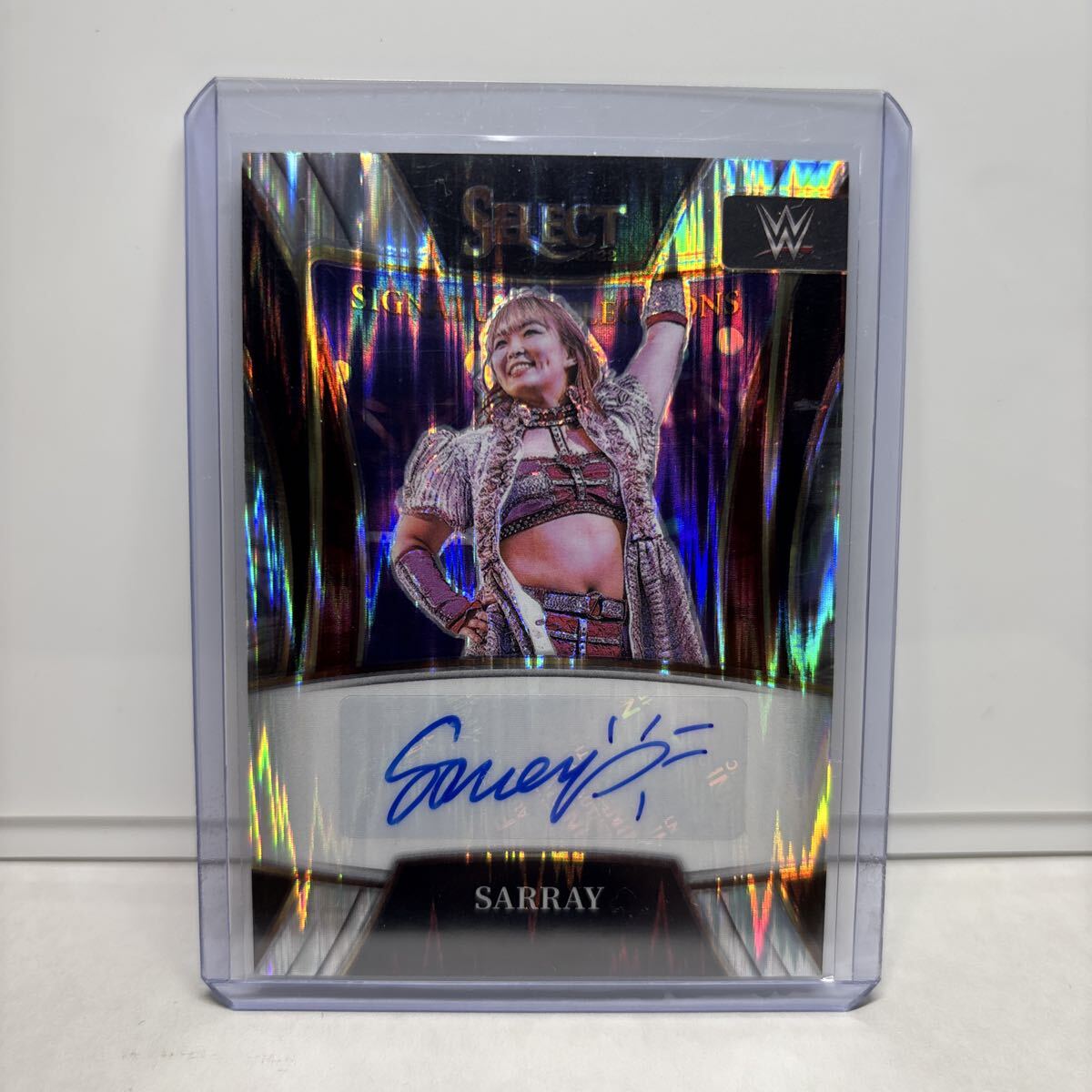 Sarray 直筆　サイン　Auto Flash Prizm 2022 Panini WWE Select 【検索ワード　BBM プロレス　スターダム カード 】