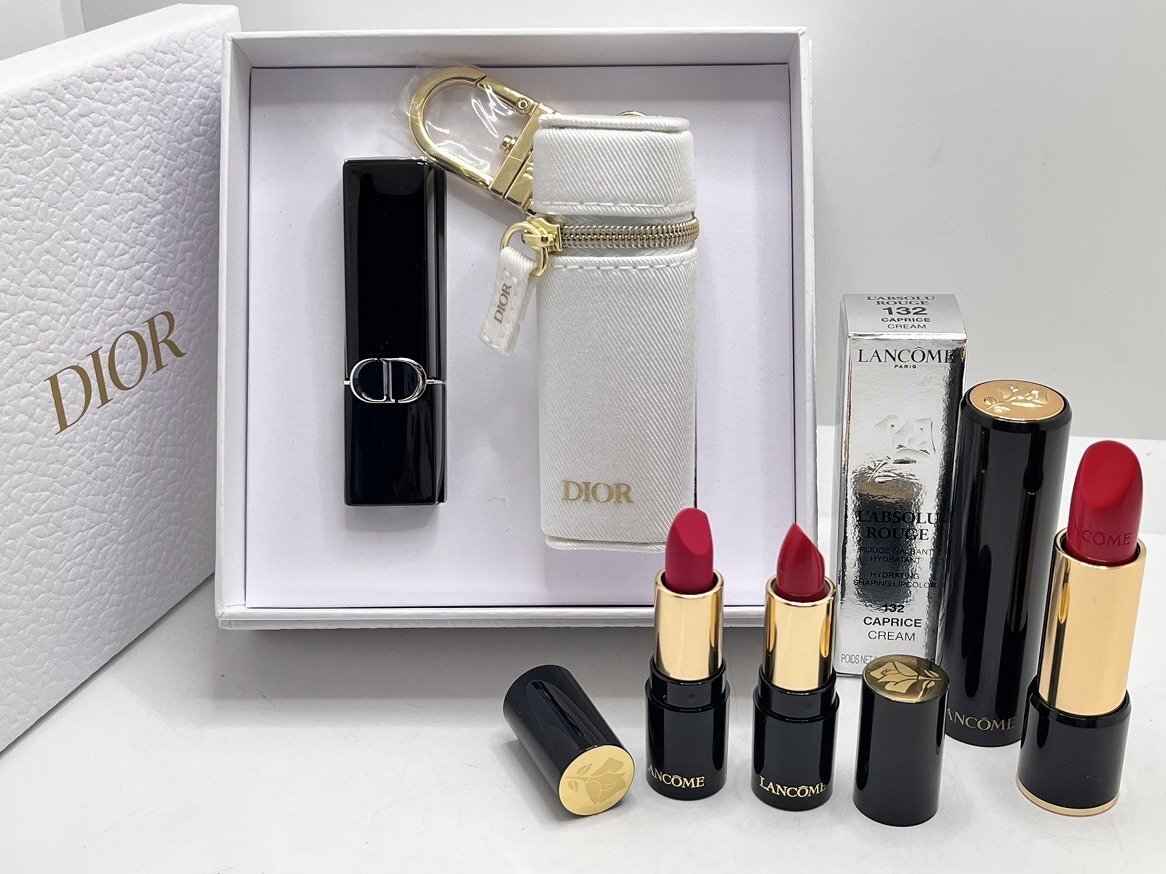 キングラム[05]リップ/ルージュ★未使用4点おまとめ★DIOR ルージュディオール ホルダーセット LANCOME ラプソリュ【送料無料】8624