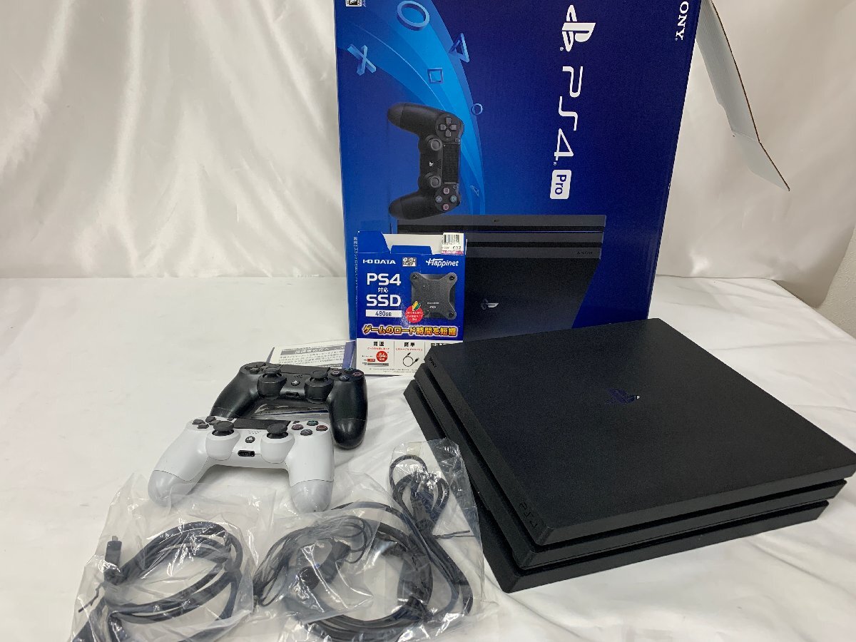 キングラム[12] SONY PS4 本体 外付けSSD付き SHU-7200 コントローラー2点 プレイステーション4 まとめ 111@I56 ★送料無料★