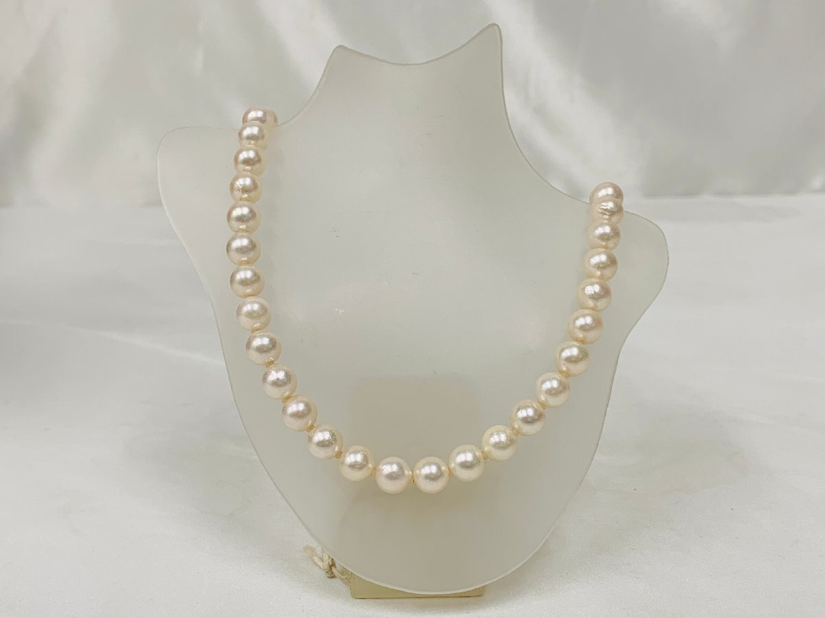 キングラム[12] 真珠 パールネックレス 留め具 シルバー SILVER 43.4g 7.5mm-7.8mm 050@H81 ★送料無料★