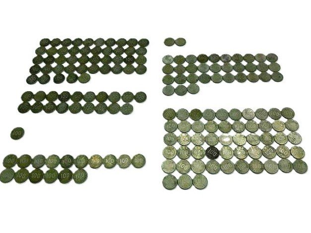 キングラム[19]稲穂 100円 (昭和34年 45枚/35年 19枚/36年 1枚/38年 16枚/39年 2枚/40年 33枚/41年 53枚) 計169枚 額面:16,900円 @D442 S