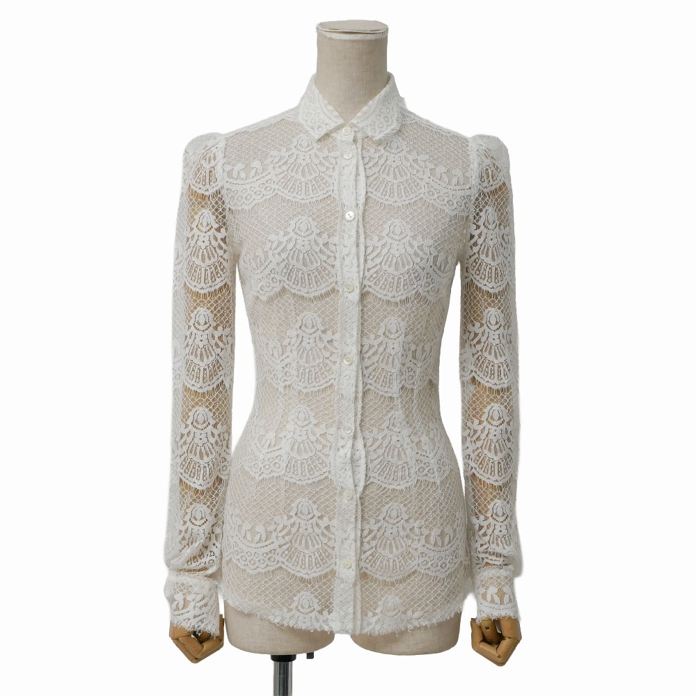 美品 DOLCE&GABBANA ドルチェアンドガッバーナ ブラウス サイズ38 レース