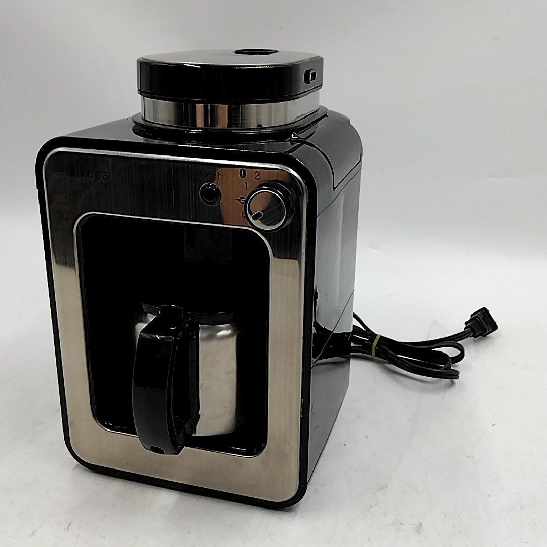 siroca シロカ crossline 全自動コーヒーメーカー ミル内蔵 ステンレスサーバー ドリップ式 600W アイスコーヒー対応 STC-501