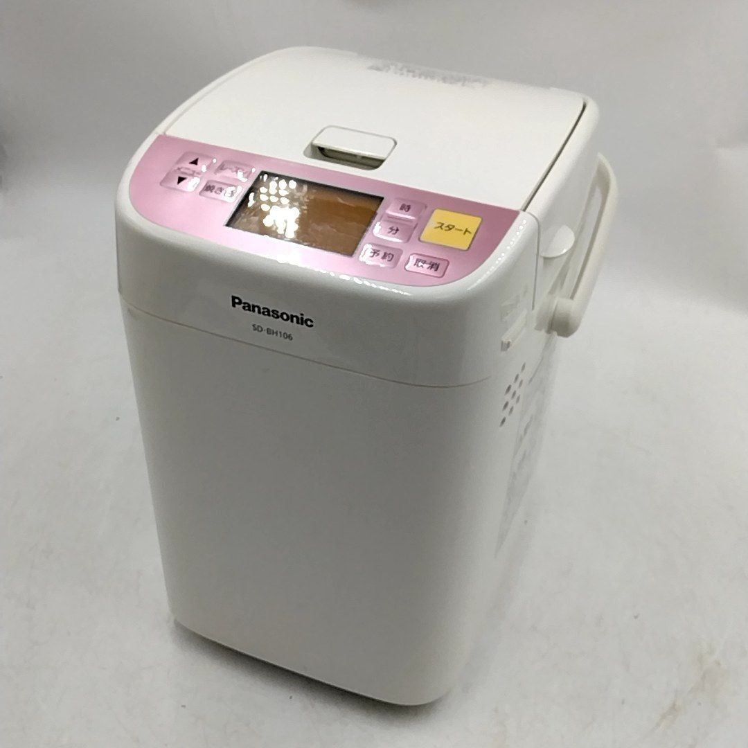 Panasonic パナソニック ホームベーカリー 1斤 食パン ピザ生地 うどん レーズン自動投入 タイマー予約 50/60Hz 370W 2013年製 SD-BH106