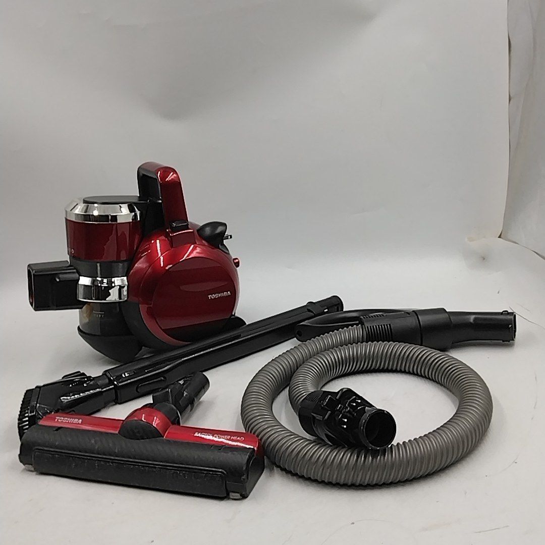 TOSHIBA 東芝 TORNEO トルネオ サイクロン掃除機 キャニスター型 180W 770W ラクトルパワーヘッド コミ見えセンサー 2020年製 VC-SG910X