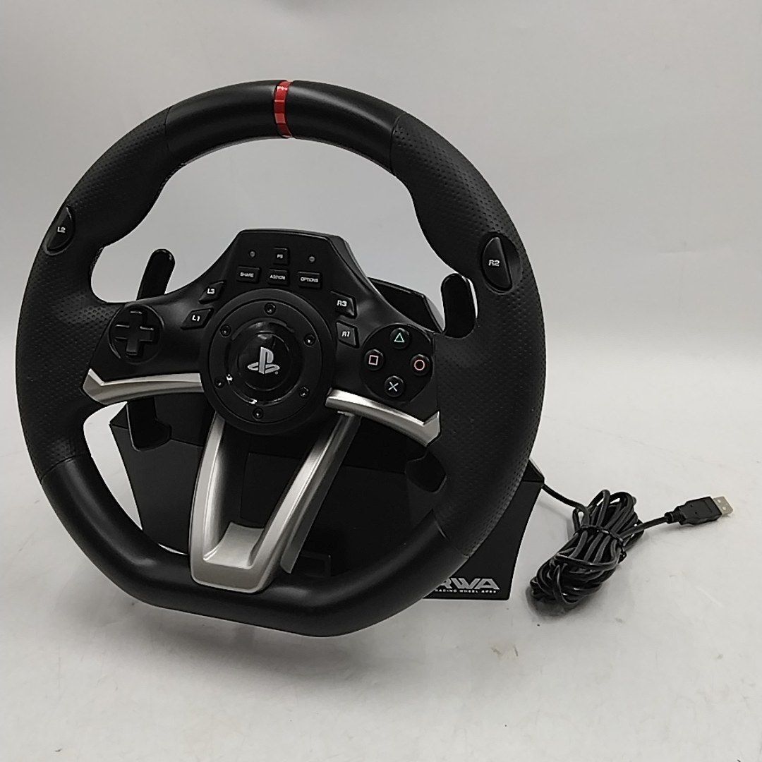 HORI ホリ Racing Wheel Apex レーシングホイールエイペックス ハンコン ステアリング PS4 PS3 PC対応 270度 振動 USB接続 PS4-052