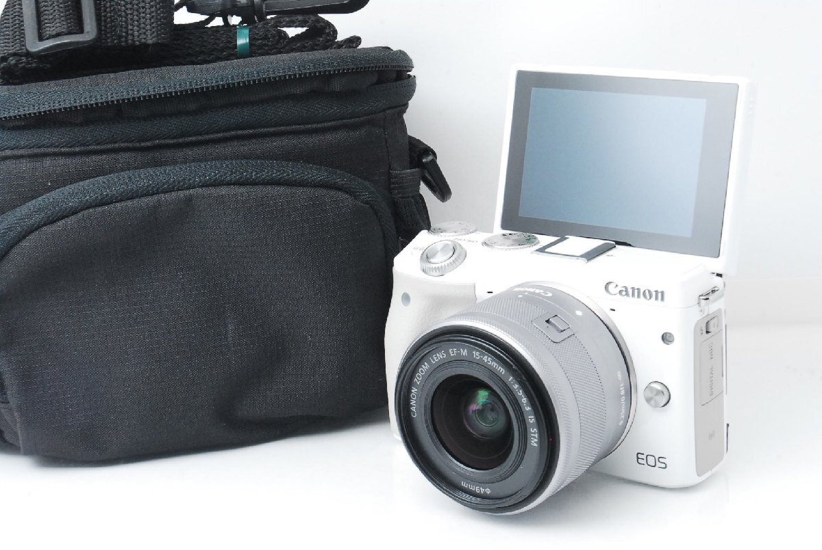 Canon キヤノン EOS M3 ホワイト レンズキット 123