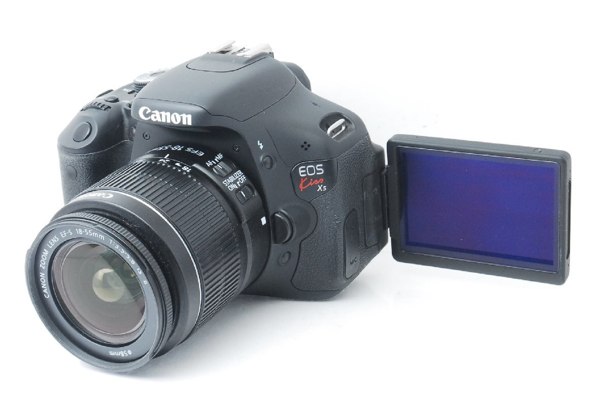 【美品】Canon キヤノン EOS Kiss X5 レンズキット ショット数1956回 d000014