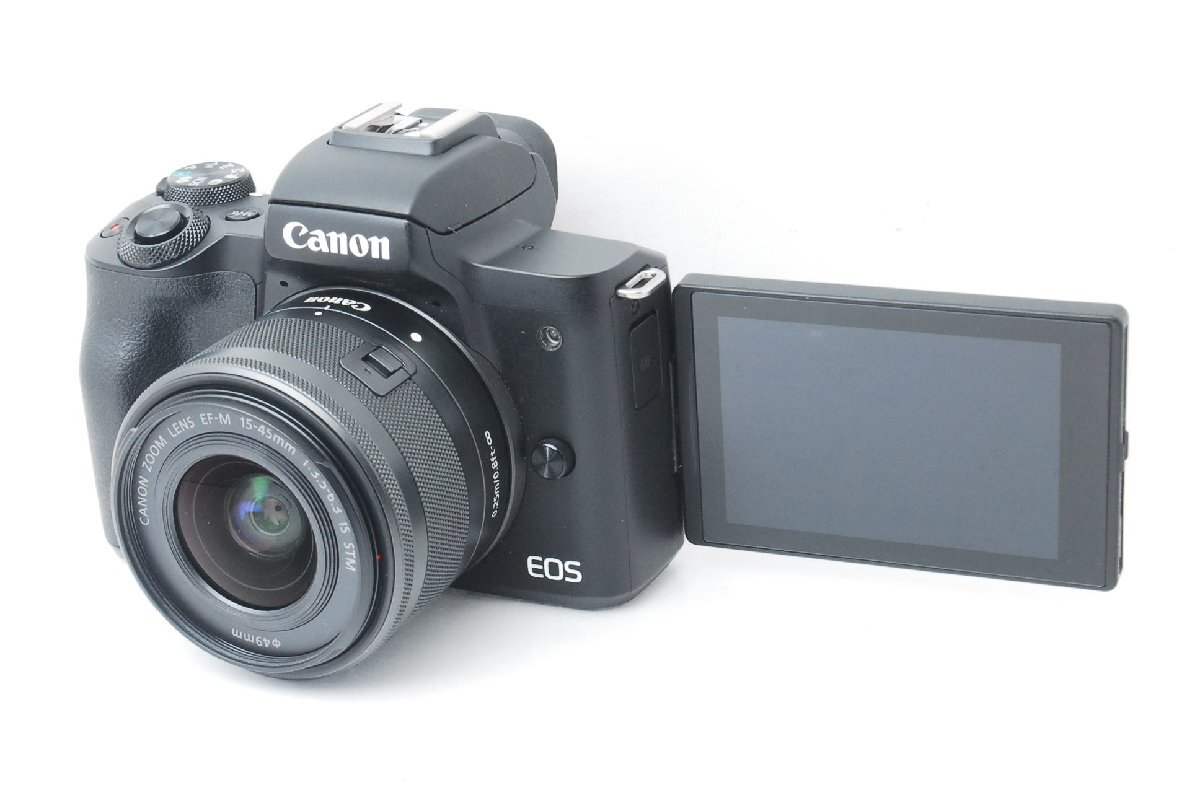 【美品】Canon キヤノン EOS Kiss M2 ブラック レンズキット d000145