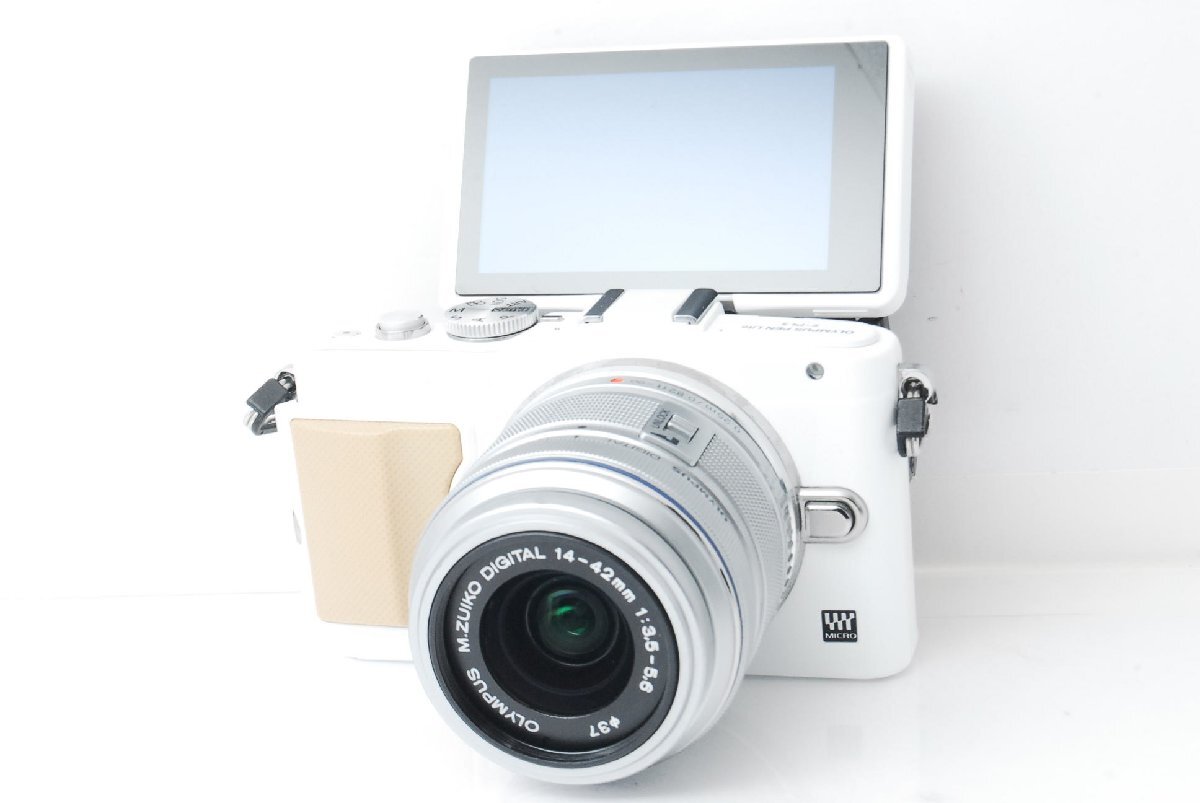 OLYMPUS オリンパス E-PL5 ホワイト レンズキット 32GBSDカード付き スマホ転送 ショット数2981回 m000044