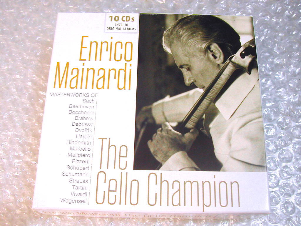 チェロ全集CD10枚組BOX「エンリコ マイナルディ歴史的名演集The Cello Champion」オリジナルアルバム集/超人気名盤!!廃盤超超レア!! 極美品