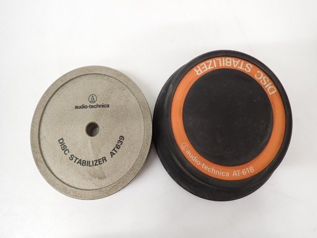 Audio Technica AT639 + AT-618 オーディオテクニカ ディスクスタビライザー ∩ 75F1D-5