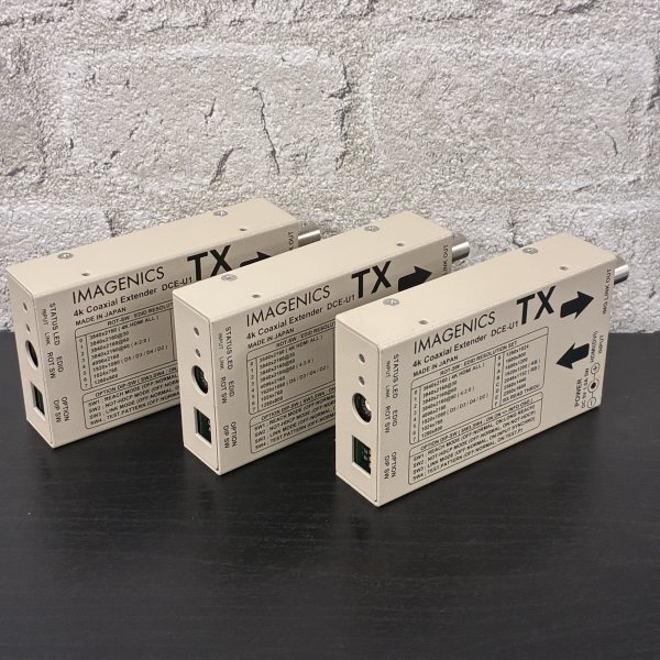 IMAGENICS HDMI 延長器 送信機 3台セット DCE-U1TX ACアダプター付属 175-A1