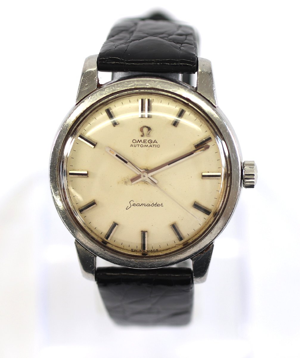 【不動品】OMEGA オメガ Seamaster シーマスター 552 自動巻き デイト 腕時計 3針 ジャンク アンティーク コレクション 5479-TH