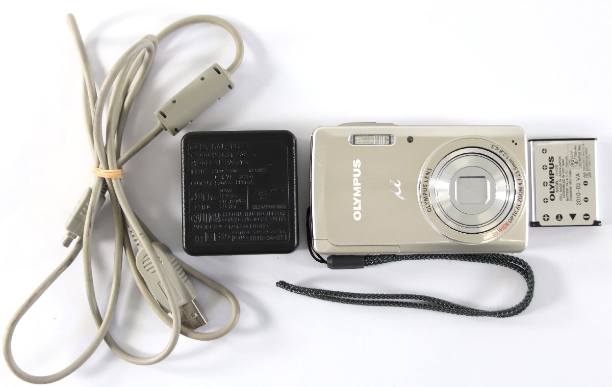 OLYMPUS オリンパス μ-5010 デジタル コンパクト カメラ デジカメ コンデジ シルバーカラー 5467-RY