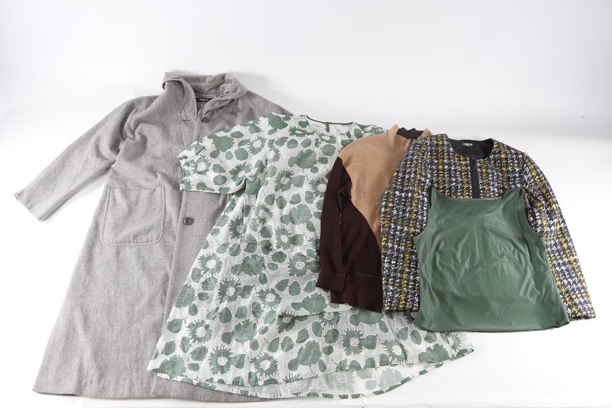 【4点】HIROKO BIS ヒロコビス コート ジャケット アウター セットアップ トップス サイズ 9 11 レシース まとめ売り 5333-YN①