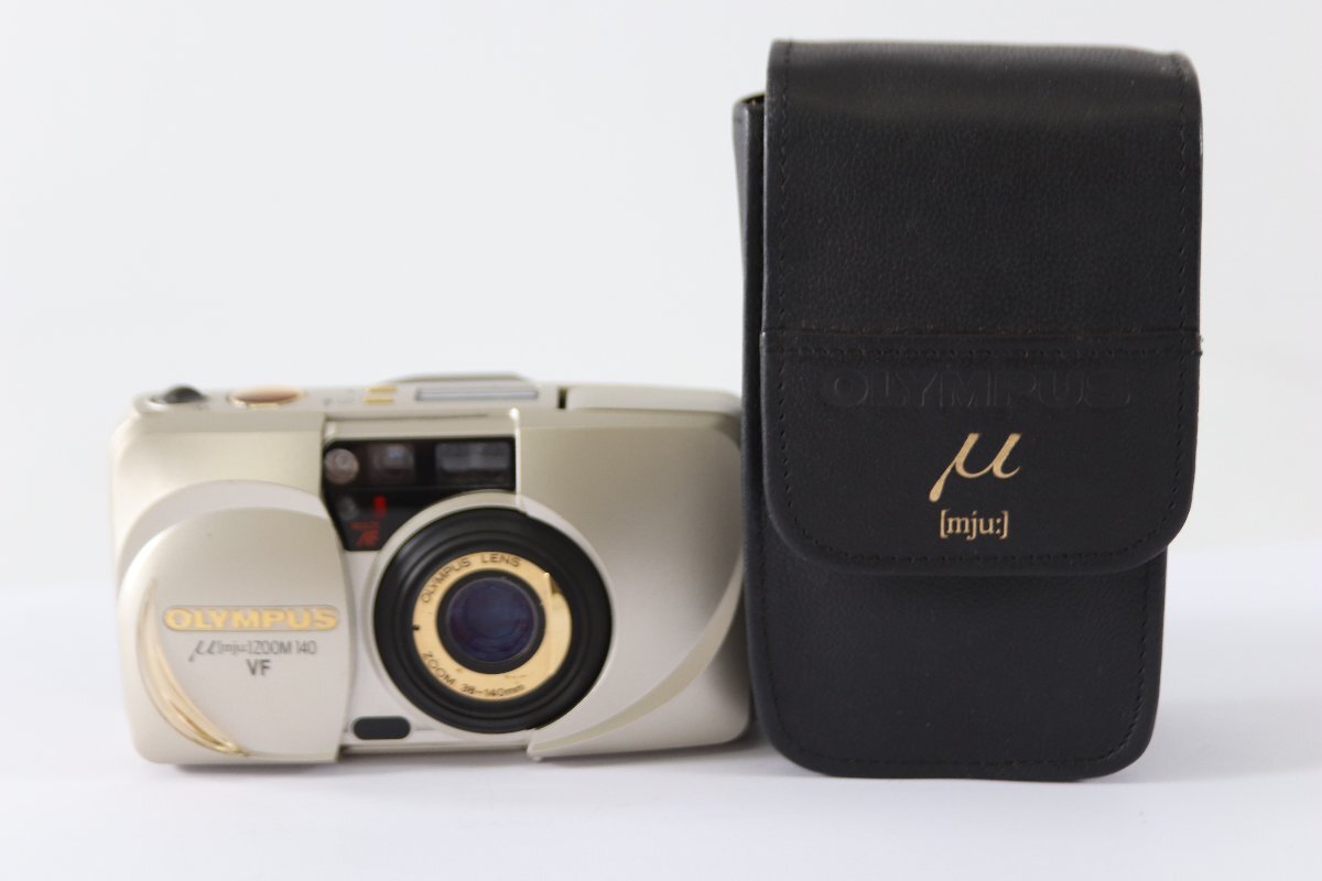 OLYMPUS オリンパス μ【mju:】ZOOM 140VF 38-140mm フィルムカメラ コンパクト ケース付き 動作未確認 5431-TH