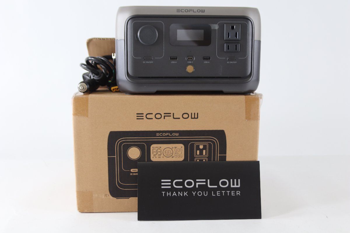 ECOFLOW エコフロー RIVER2 ポータブル電源 バッテリー 家庭用 アウトドア 防災 動作未確認 5437-RY