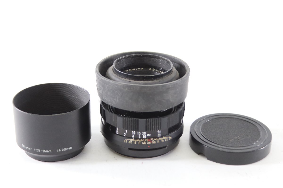 Mamiya マミヤ MAMIYA-SEKOR 100mm F3.5 中判一眼レフカメラ用 焦点レンズ レンズシャッター付きレンズ 動作未確認 5426-TH