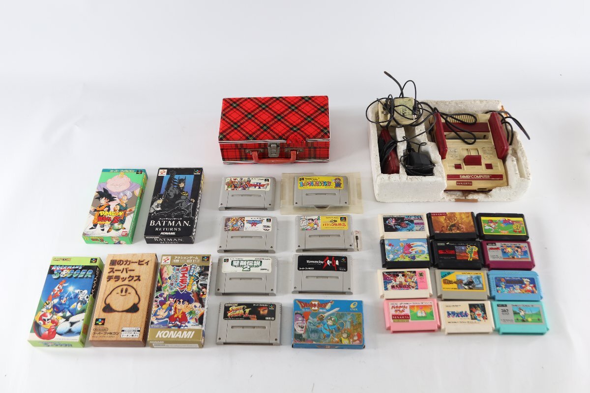 【まとめ売り】Nintendo 任天堂 ニンテンドー ファミコン ゲーム機 本体 カセット スーパーファミコン カービィ他含む 動作未確認 5445-TH