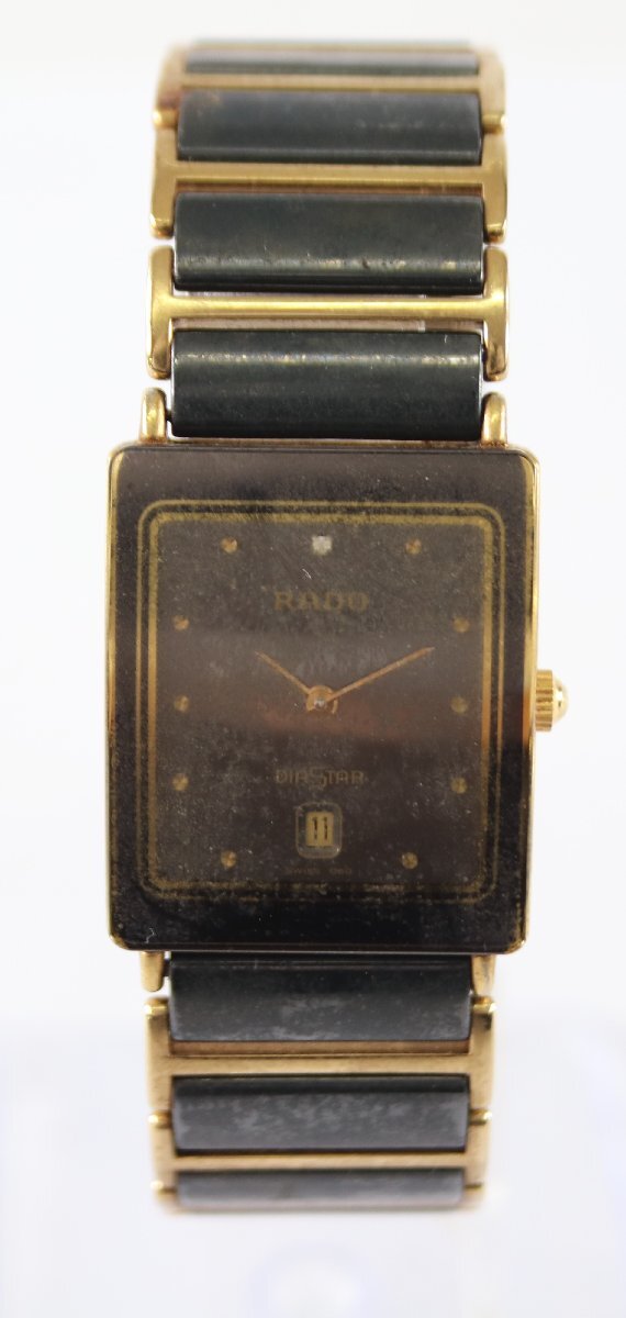 RADO ラドー DIASTAR ダイヤスター 160.0281.3N デイト 腕時計 ユニセックス ターボテスター反応〇 5454-TH
