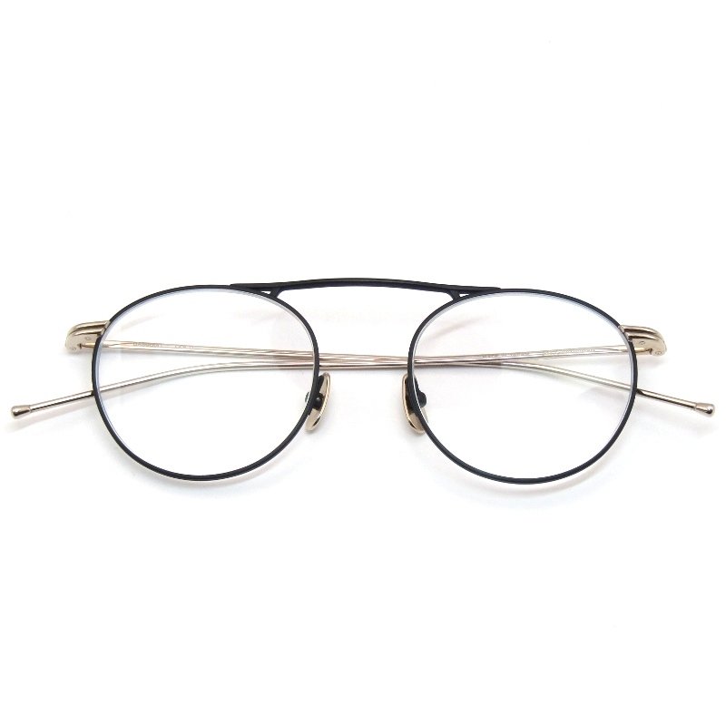 未使用 Mr.Gentleman EYEWEAR ミスタージェントルマン メガネフレーム BASQUIAT 日本製 バスキア ボストン D Matte Black/Gold 61005427