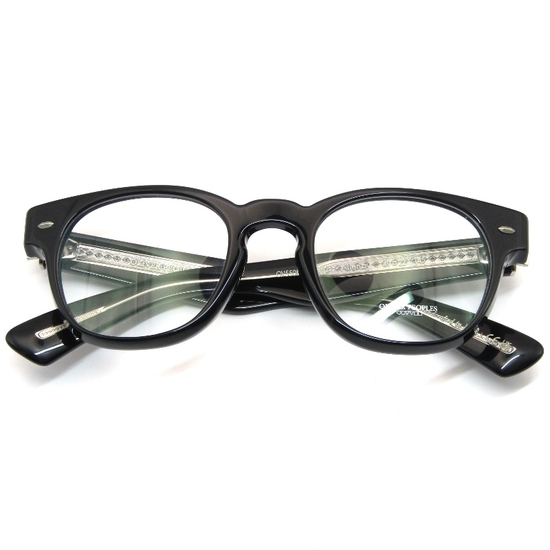 未使用 OLIVER PEOPLES L.A. オリバーピープルズ メガネフレーム OV5508U ALLENBY イタリア製 アレンビー スクエア 1492 Black 61005444