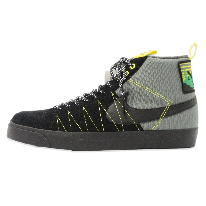 未使用 NIKE ナイキ 30cm SB BLAZER MID PREMIUM DC8903-001 スケートボーディング ブレザーミッド プレミアム ブラック 黒 99000869