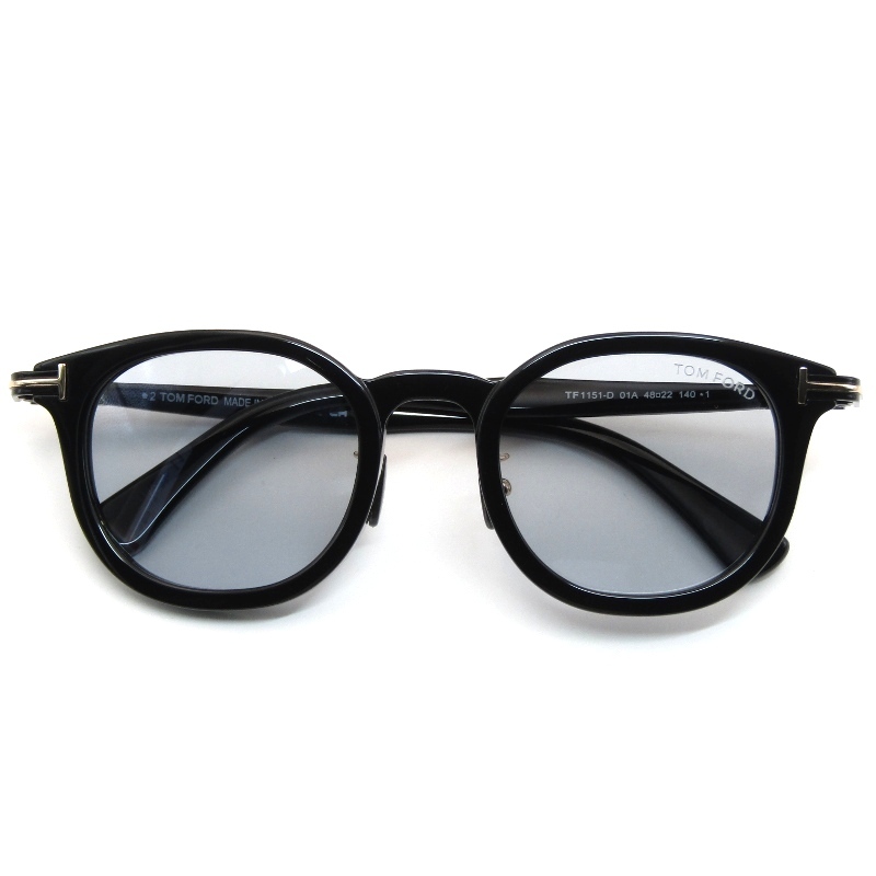美品 TOM FORD トムフォード サングラス TF1151-D イタリア製 スクエア 日本企画 コンビ 01A ブラック/ゴールド 61005471