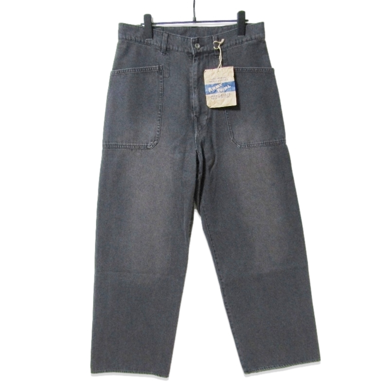 未使用 ARMY TWILL アーミーツイル 10OZ Denim Pants AM-2415001 デニムパンツ ワイドストレート コットン CHARCOAL M 27113616