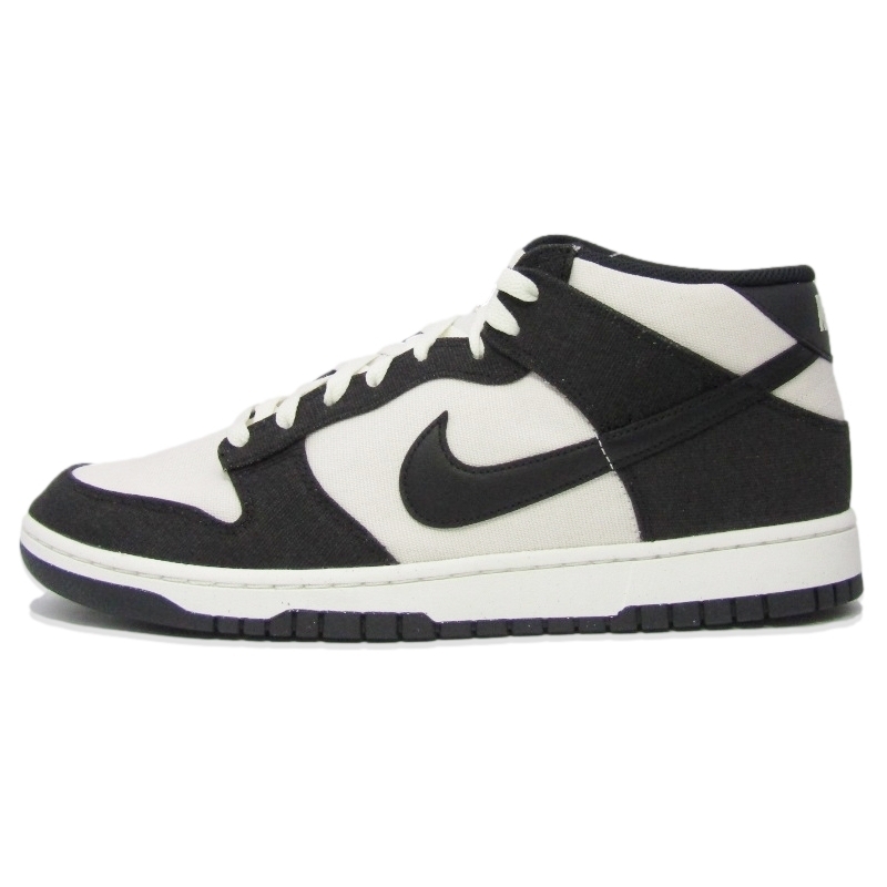 未使用 NIKE ナイキ 30cm DUNK MID PANDA DV0830-102 ダンク ミッドカット パンダ 2023年製 キャンバス SAIL/BLACK 18002038