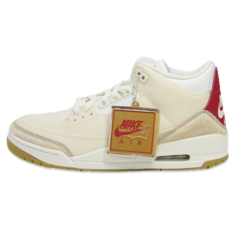 未使用 Levi's × NIKE ナイキ 28.5cm AIR JORDAN 3 RETRO SP IR0910-400 リーバイス コラボ エアジョーダン3 ECRU DENIM 18002055