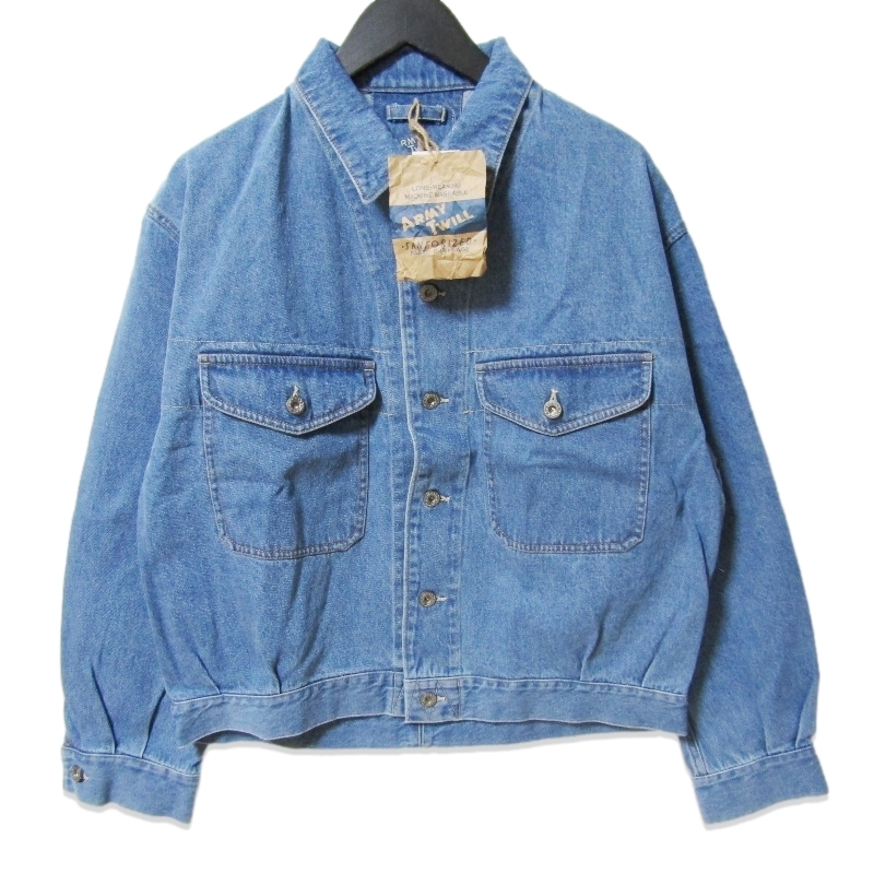 未使用 ARMY TWILL アーミーツイル 10OZ Denim Jacket AM-2514002 デニムジャケット Gジャン コットン BLUE S 27113645