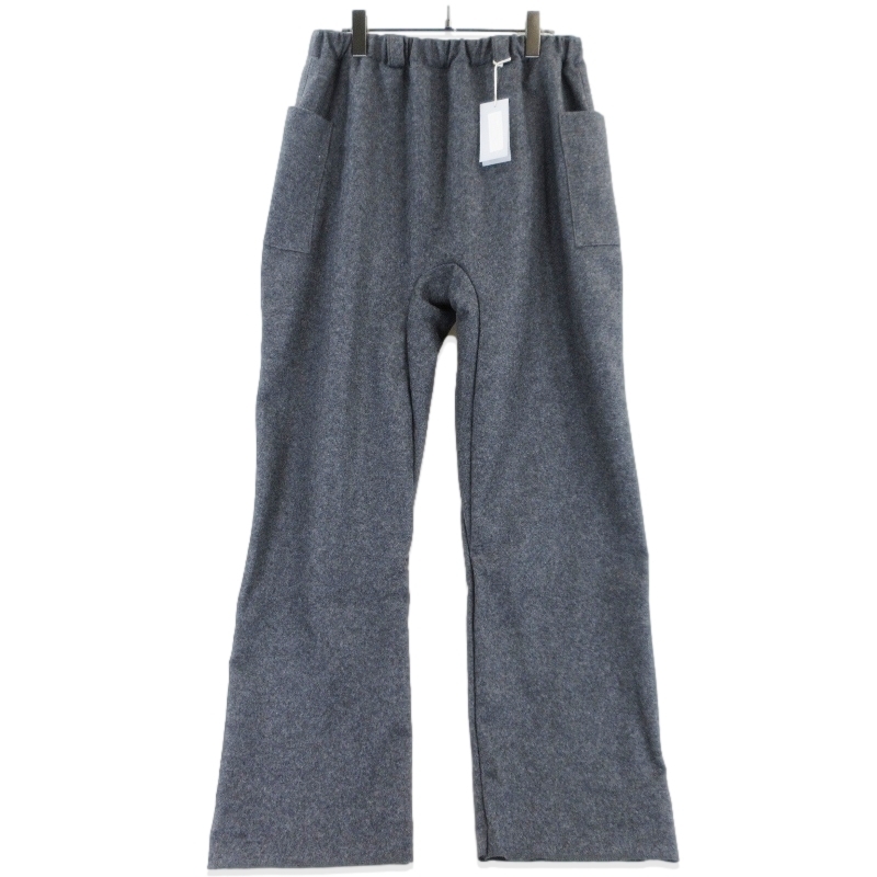 未使用 WARE ウェア ワイドイージーパンツ ウールフランネル Wool Flannel - Wide Easy Pants グレー F 99000920