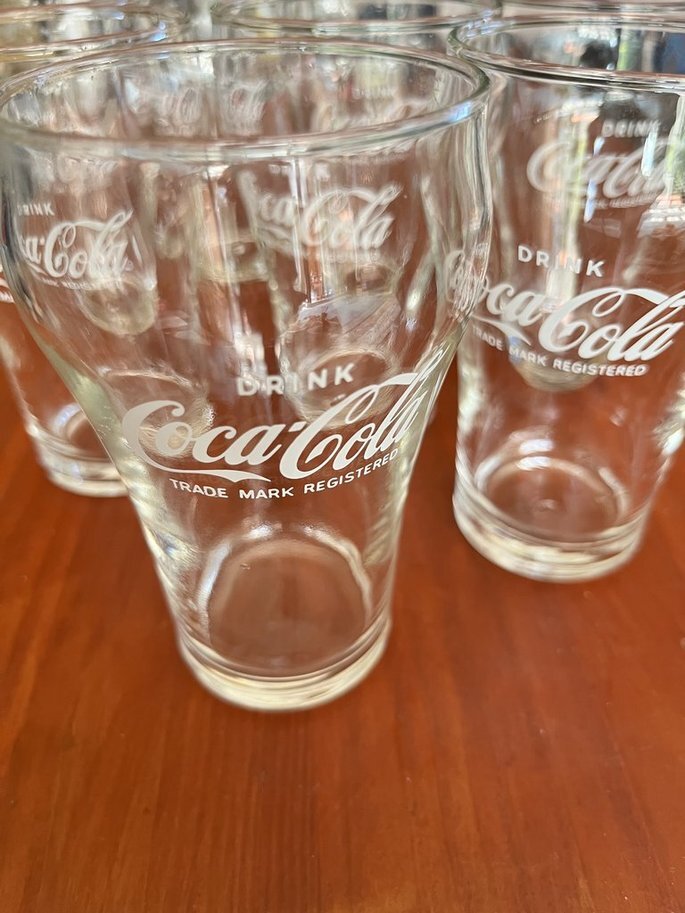 コカ・コーラ グラス８個セット 昭和レトロ