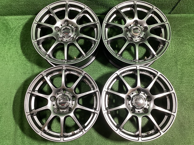 A-TECH シュナイダー　15インチアルミホイール 6J ＋45 5H PCD114.3 4本セット D2-1　GS