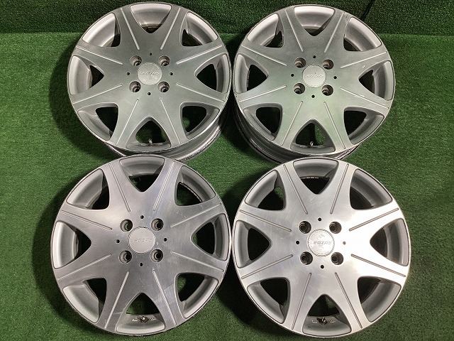 HOT STUFF Stich LEGZAS D800 15インチアルミホイール 5J ＋45 4H PCD100 4本セット P2-2 GS
