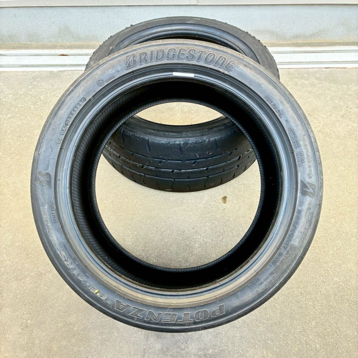 【2個口発送】2021年製 ブリヂストン　BRIDGESTONE ポテンザ　POTENZA RE-71RS ランフラット 245/40R17 91W 2本 406k0