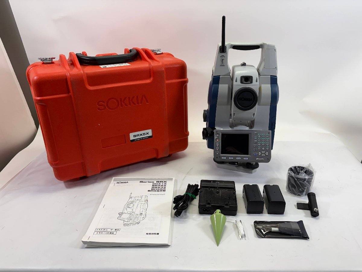 【 中古 】SOKKIA（ソキア）2級A 自動視準・追尾 ノンプリズムトータルステーション SRX-5X(RC-TS3)　SDR8 着脱式