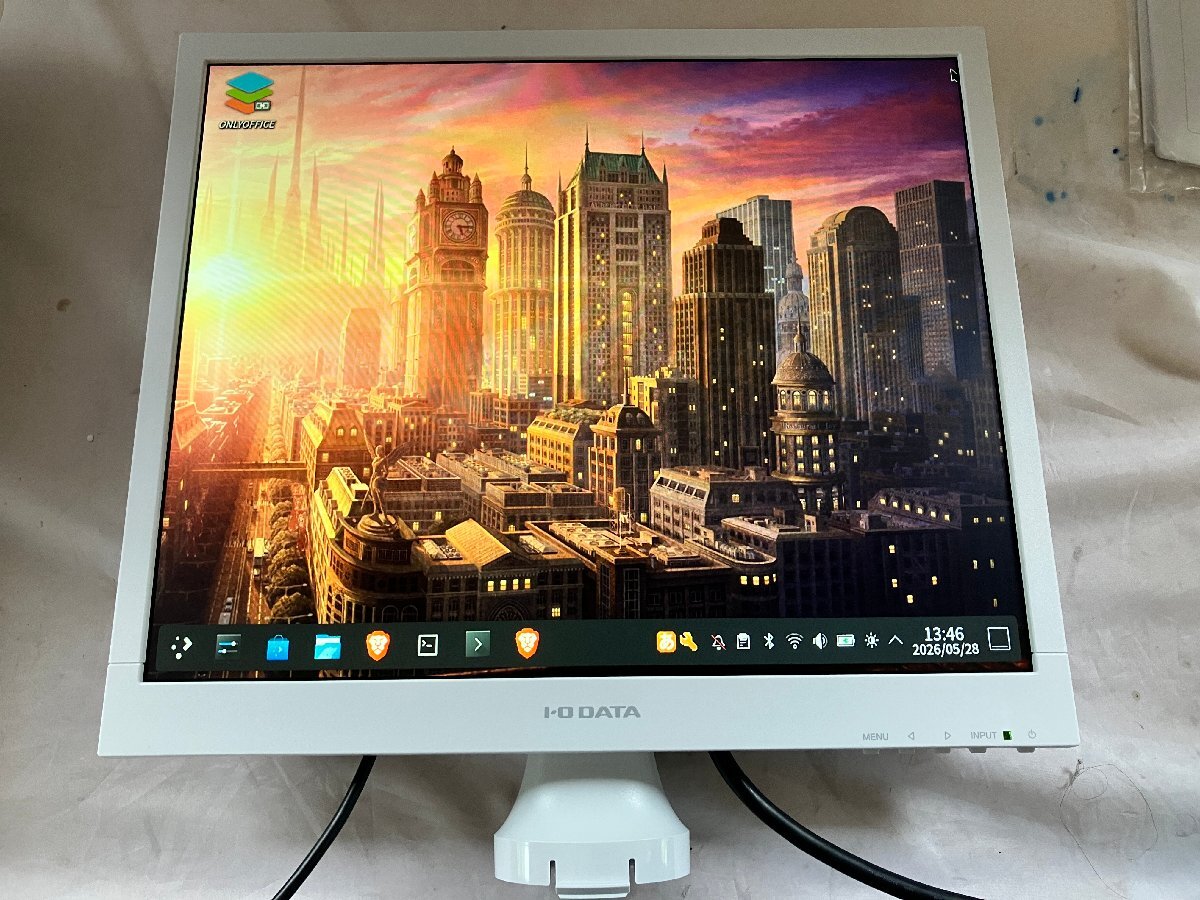 ●ほぼ未使用品 IOデータ LCD-AD192SEDSW-B 19型スクエア液晶ディスプレイ ②【-】福