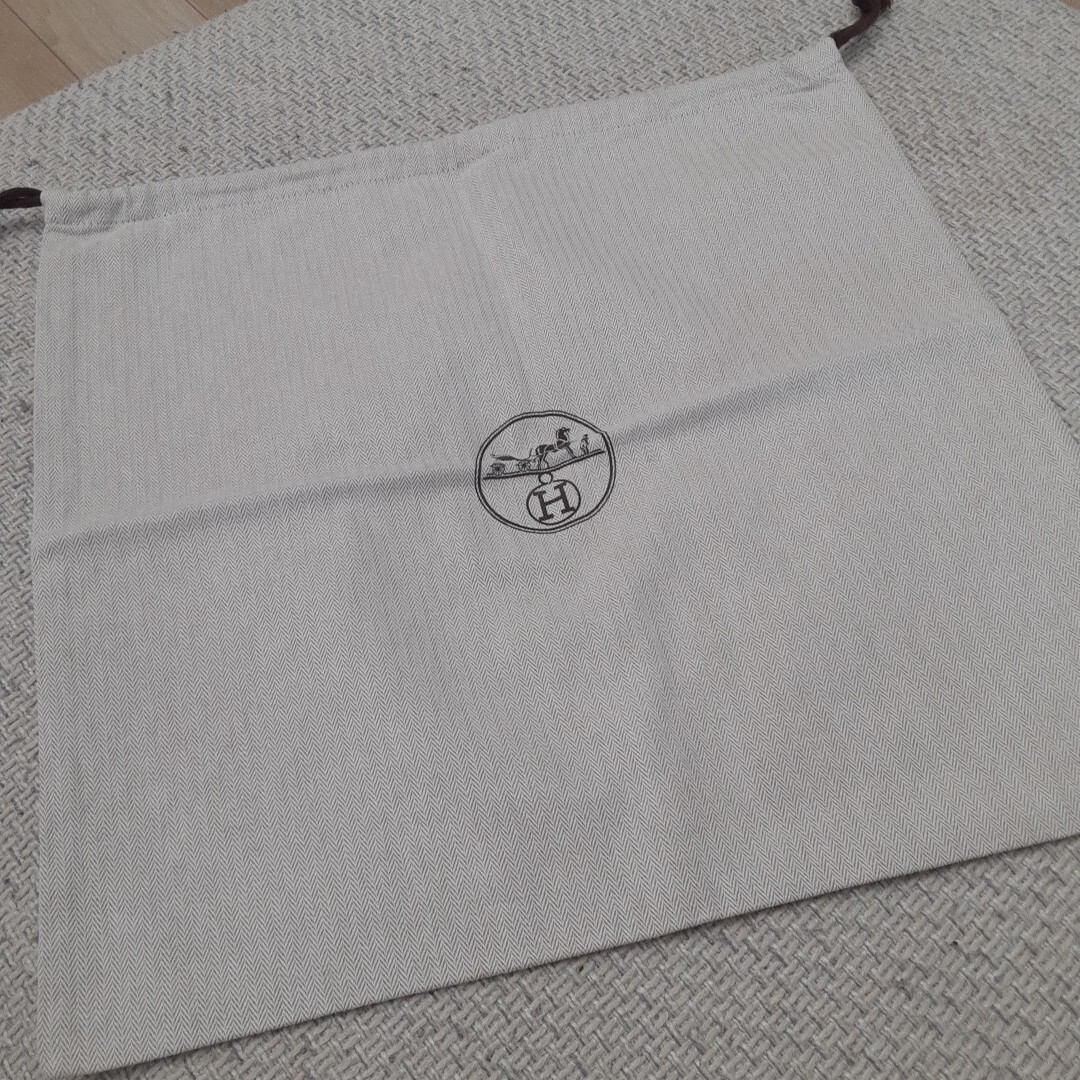 新品 HERMES エルメス 保存袋 巾着袋　43×45cm 正規品