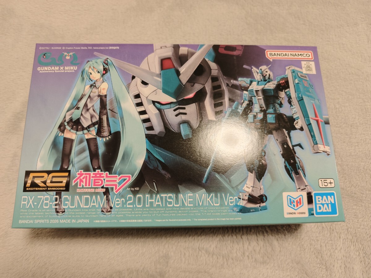 新品 未開封 未組立 RG 1/144 RX-78-2 ガンダム Ver.2.0 [初音ミクVer.] 機動戦士ガンダム イベント限定品 プレミアムバンダイ限定