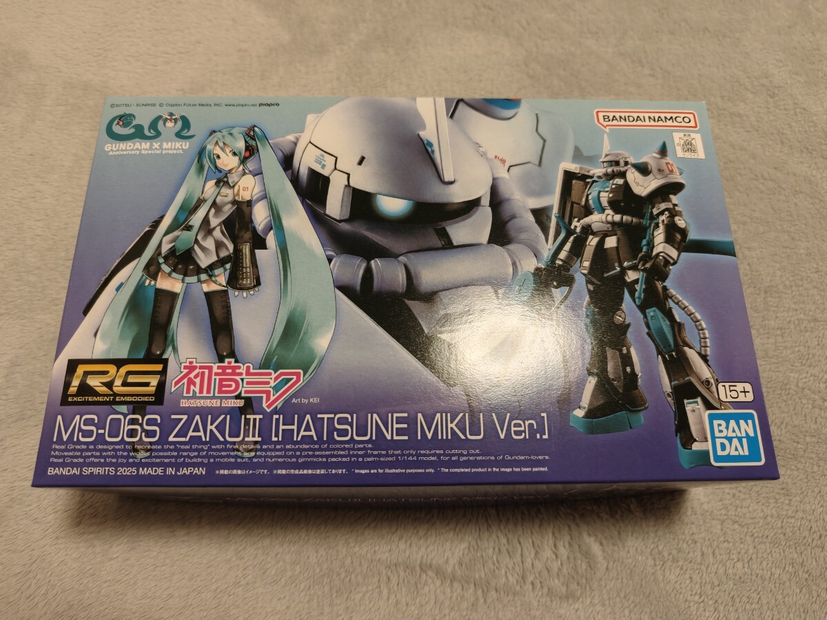 新品 未開封 未組立 RG 1/144 MS-06S ザクII [初音ミクVer.] 機動戦士ガンダム イベント限定品 プレミアムバンダイ限定