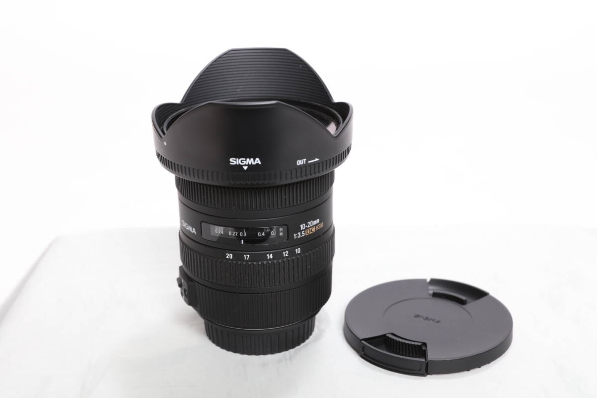 シグマ　キヤノン用　10-20ｍｍＦ３．５ＥＸＤＣ　ＨＳＭ　中古