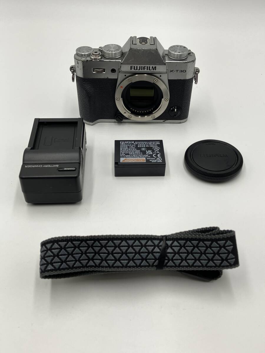 【動作確認済】FUJIFILM X-T30 ボディ シルバー 使用感あり