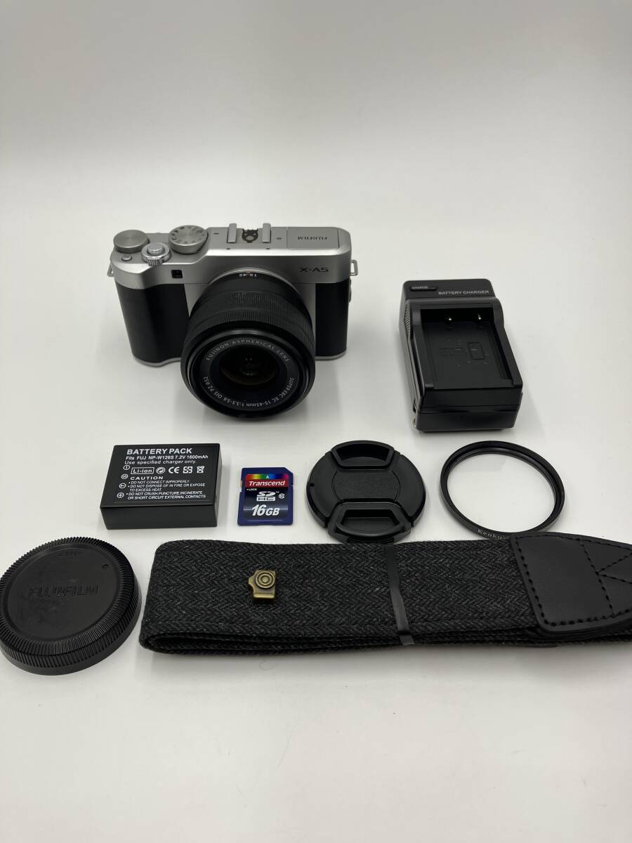 【動作確認済】富士フイルム FUJIFILM X-A5 XC 15-45mm レンズキット シルバー